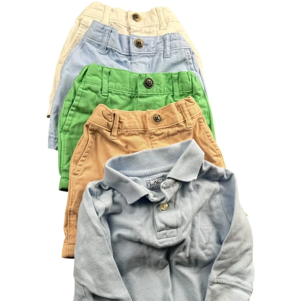 Childrens Place Baby 6-9m  Boys Polo Shirt Shorts Summer Set 4 Piece Outfit‎ 142